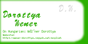 dorottya wener business card